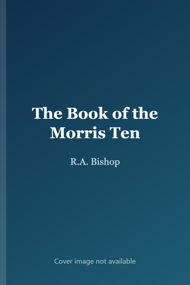 The Book of the Morris Ten cover