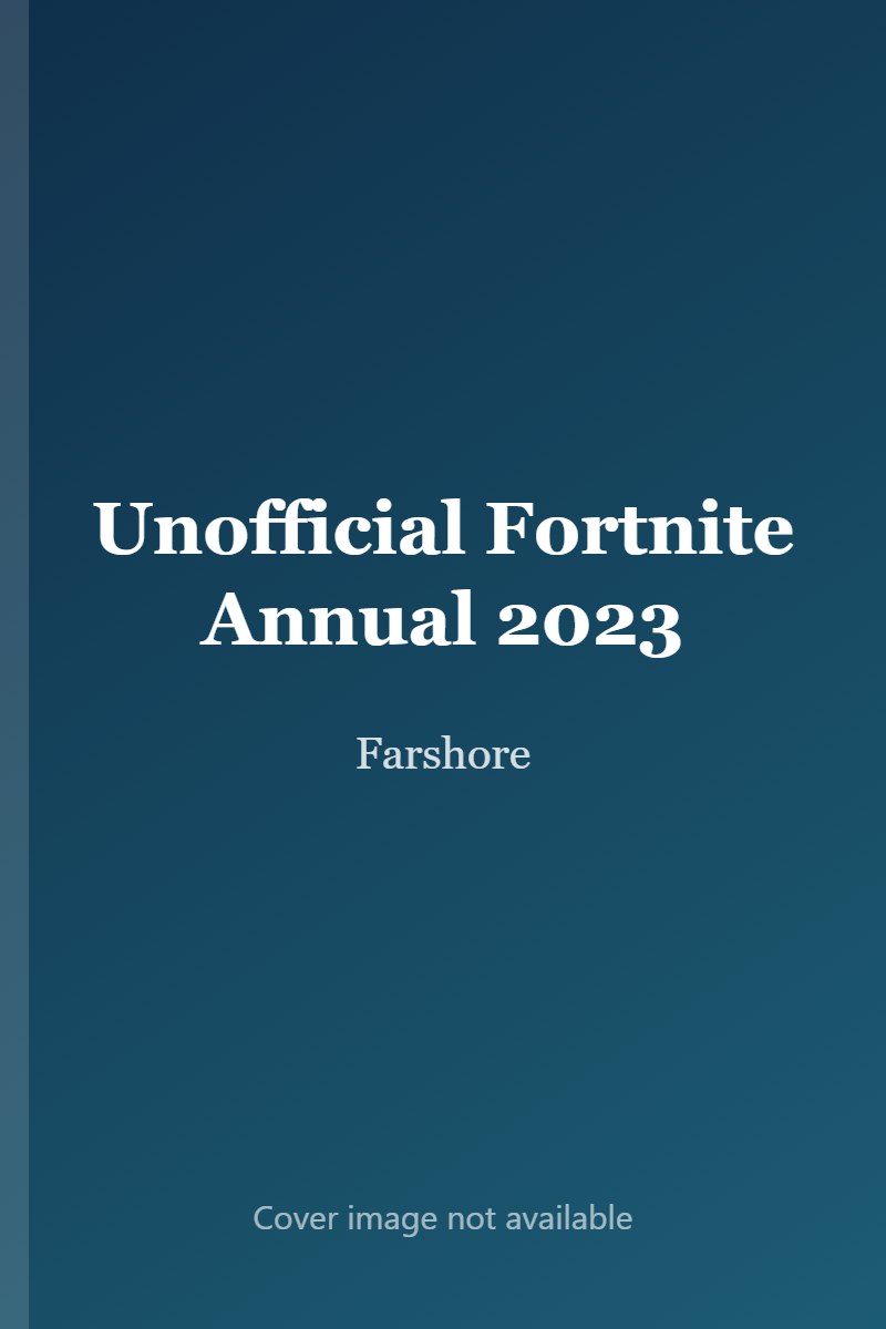 Unofficial Fortnite Annual 2023 cover