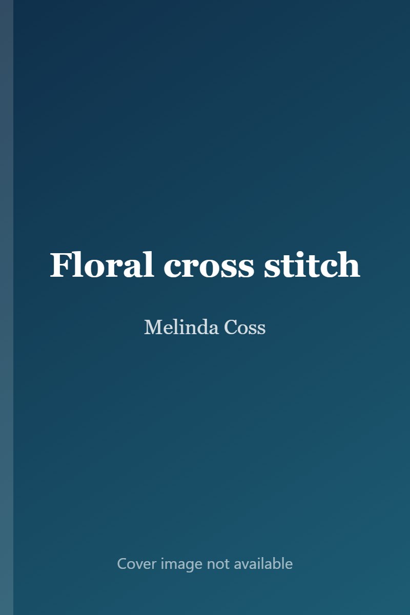 Floral cross stitch cover