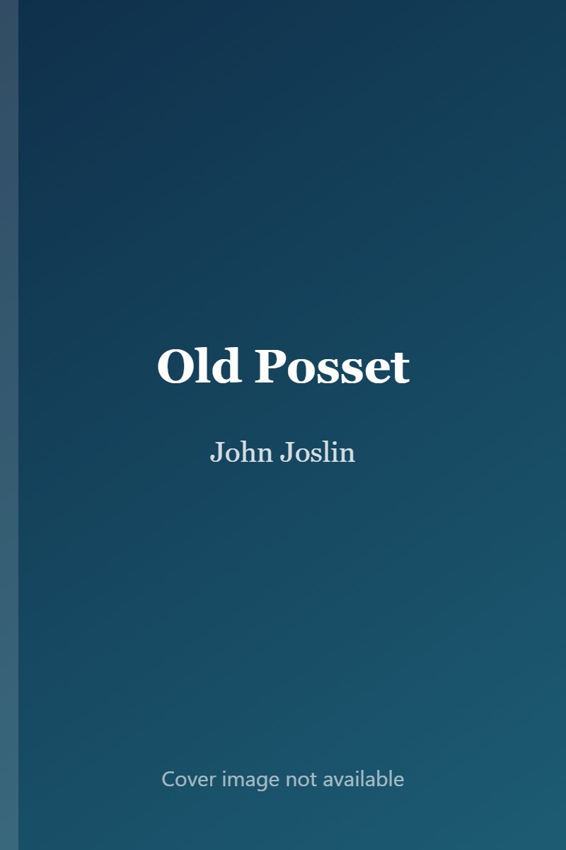 Old Posset cover