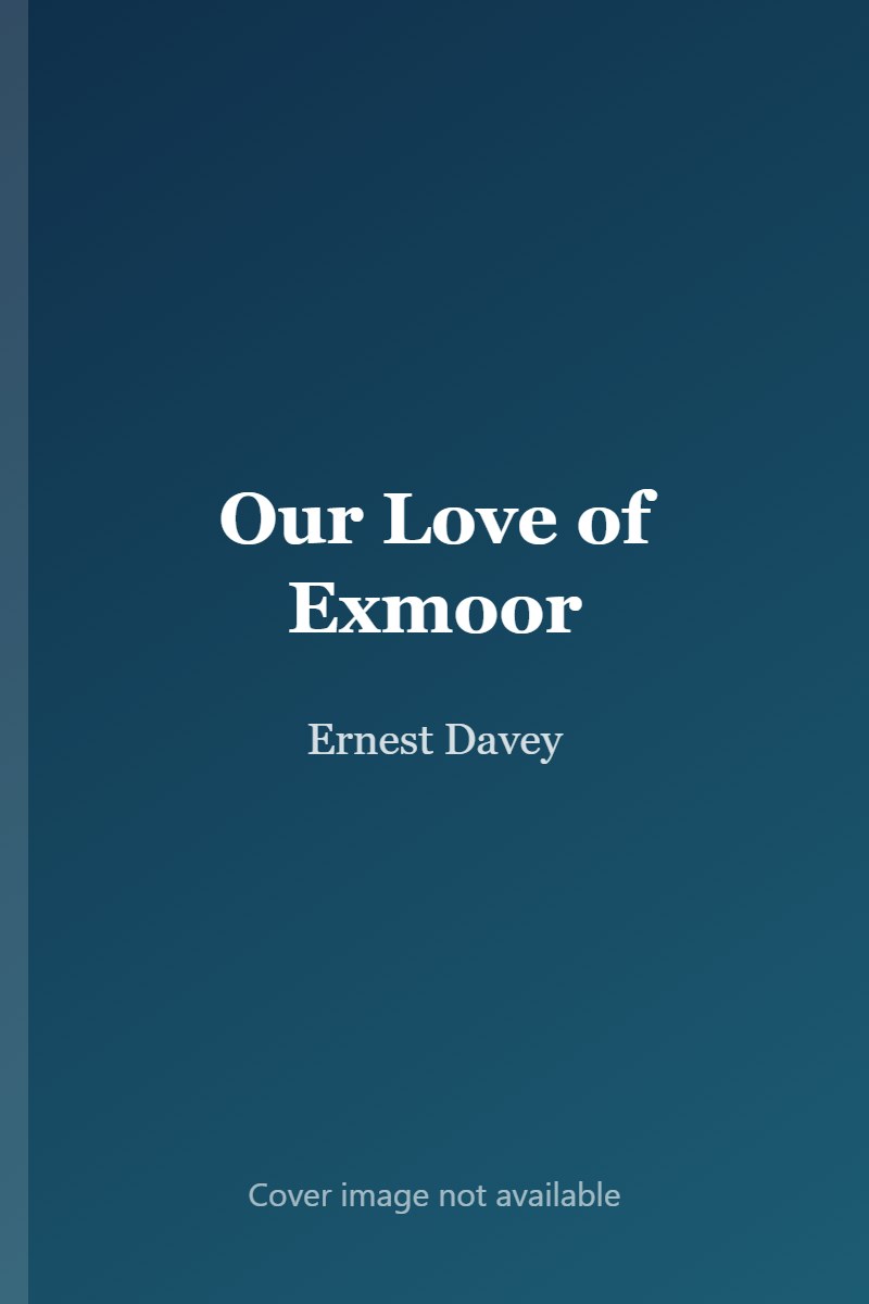 Our Love of Exmoor cover