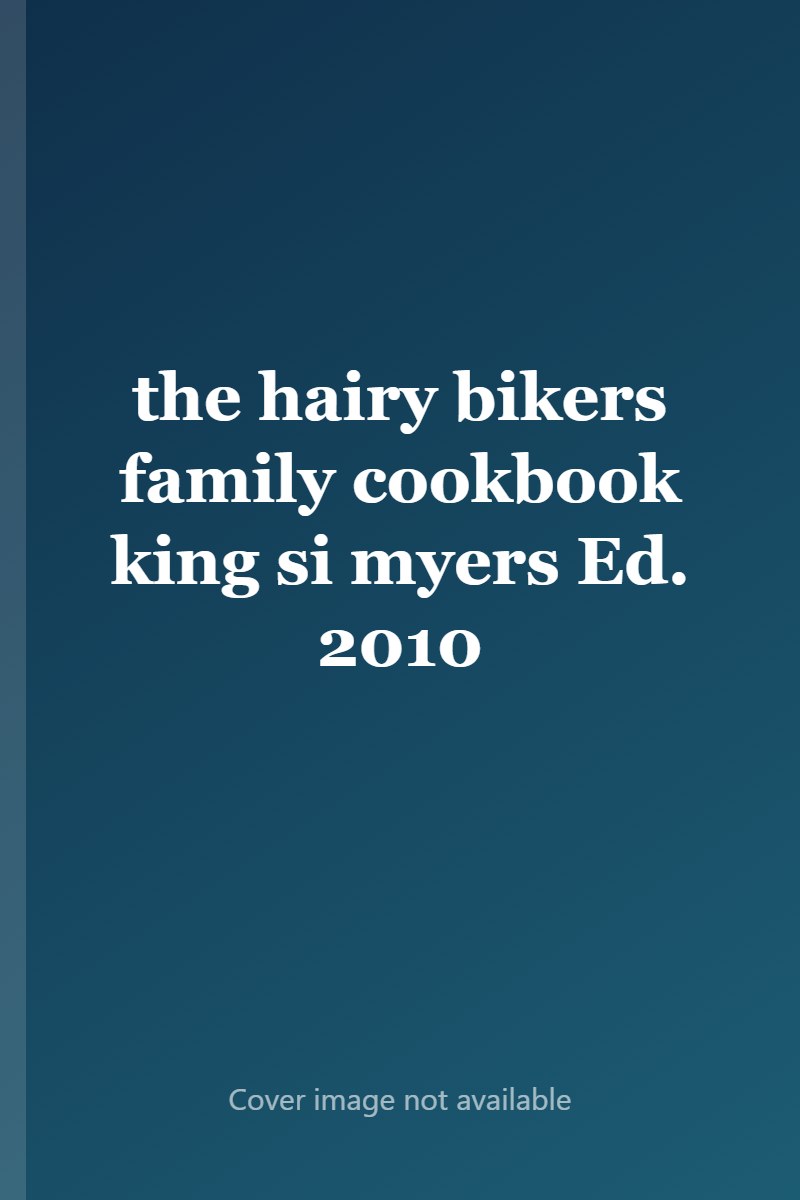 the hairy bikers family cookbook Mums Know Best cover