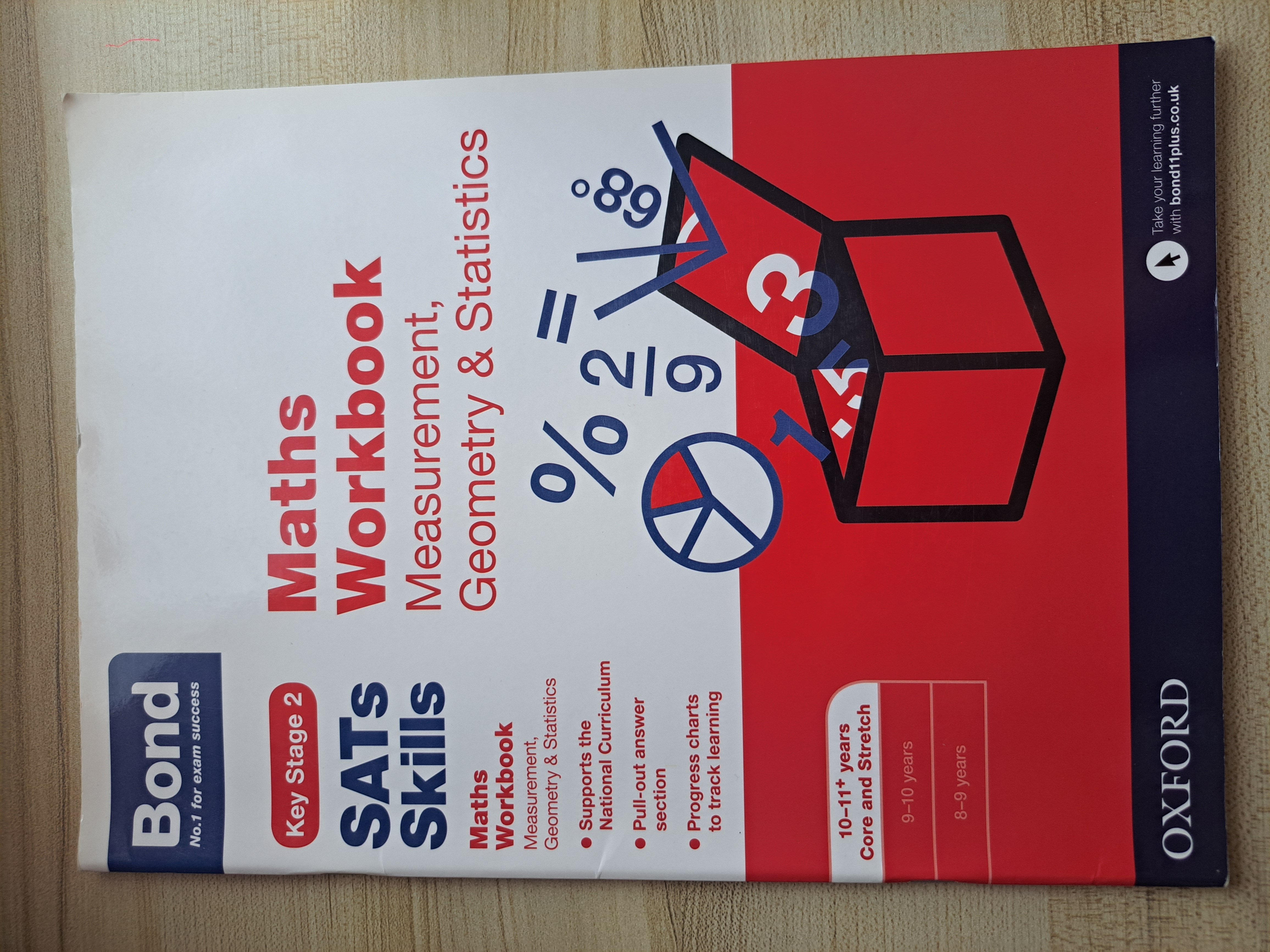 Bond SATs Skills: Maths Workbook: Measurement, Geometry & Statistics 10–11 Years cover