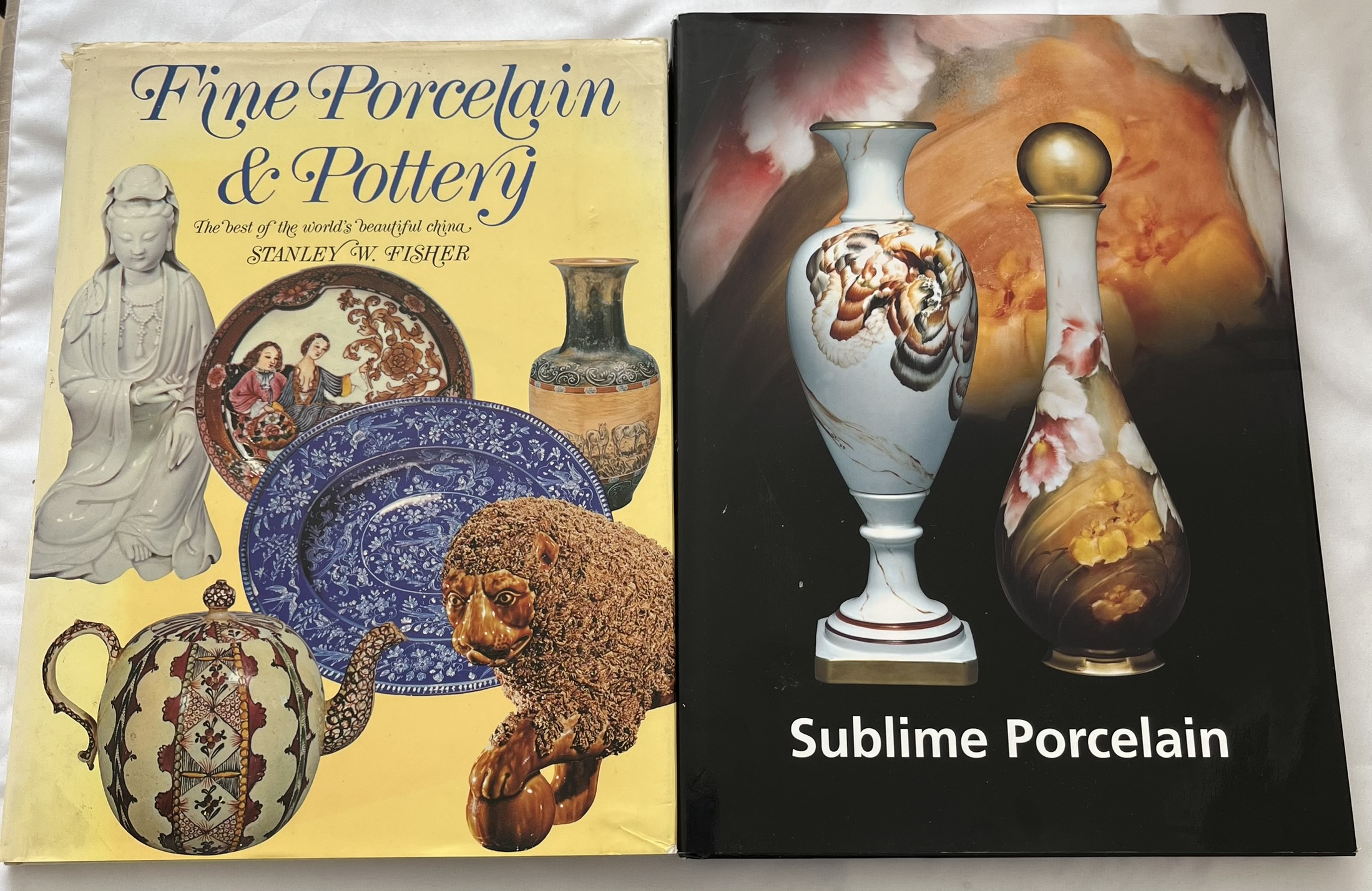 Porcelain & Pottery Books x2 Sublime Porcelain + Fine Porcelain & Pottery cover